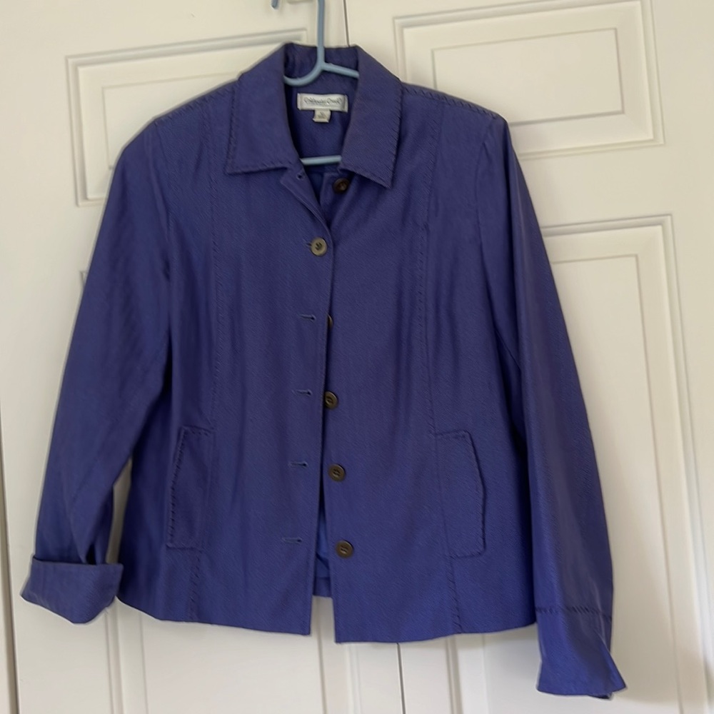 Pretty purple jacket by Coldwater Creek in EUC.